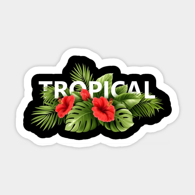 Tropical Sticker by King Tiger